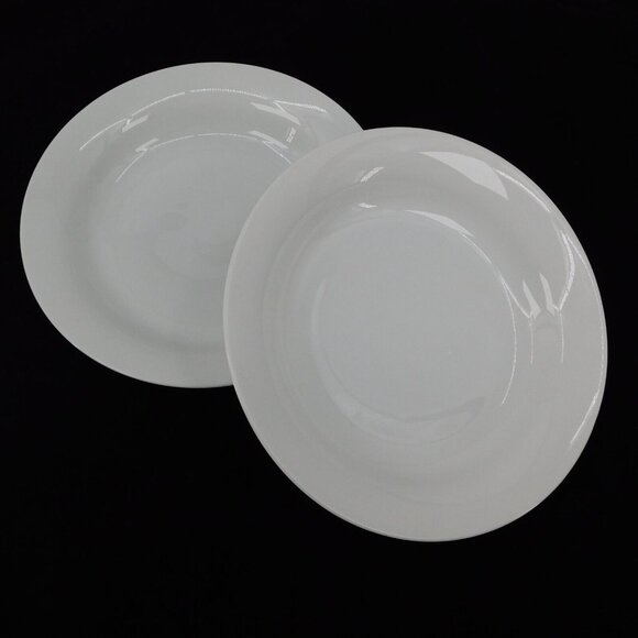 Set of 2 Rosenthal Classic Modern White China Coupe Soup Bowl 8 7/8" Vintage - Picture 1 of 7